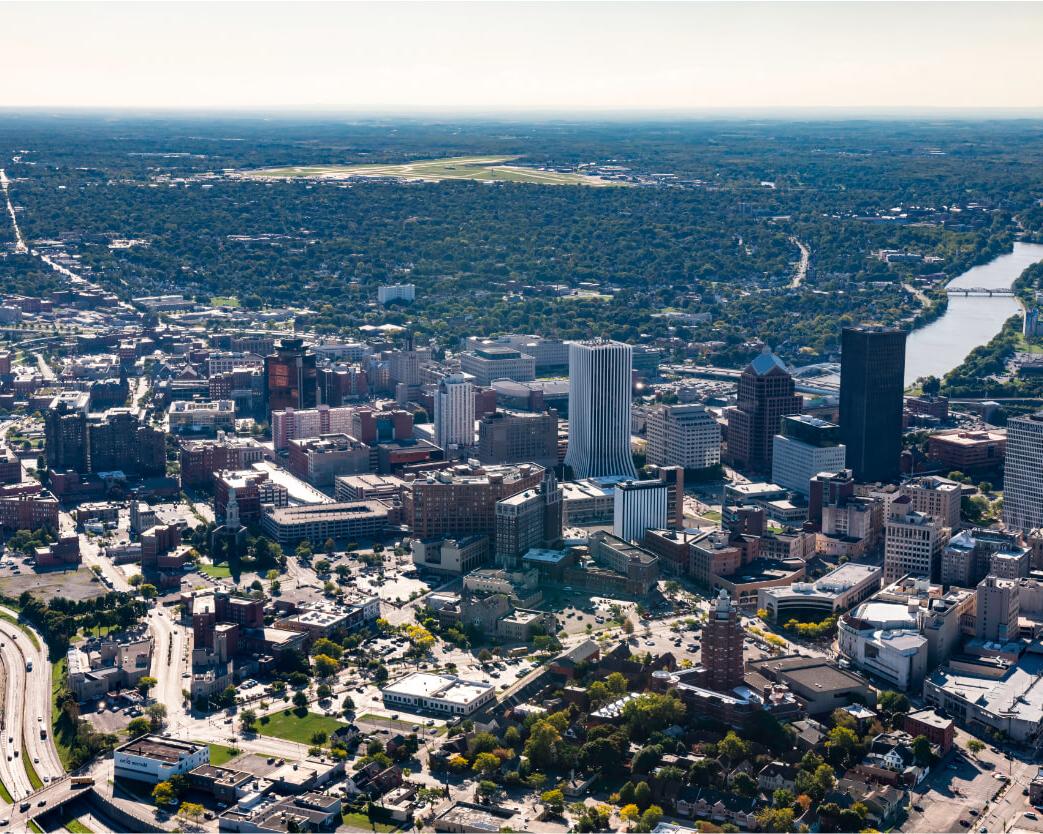 Rochester, NY aerial view